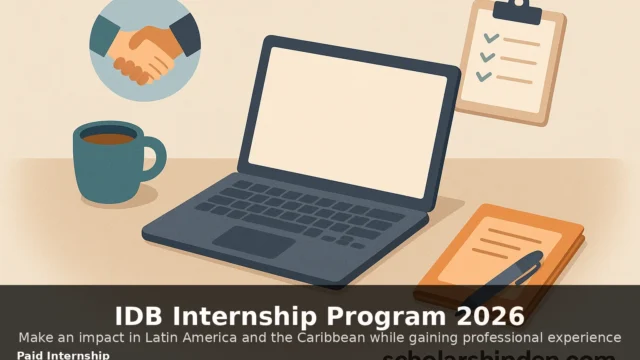 IDB Internship Program 2026 — internship feature image